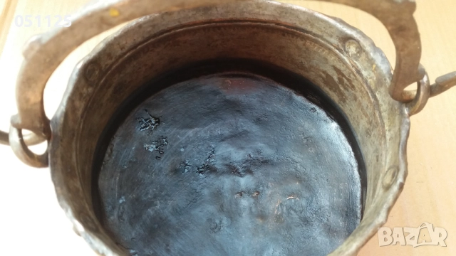 възрожденско малко бакърче, сватбарско , снимка 5 - Антикварни и старинни предмети - 52380529