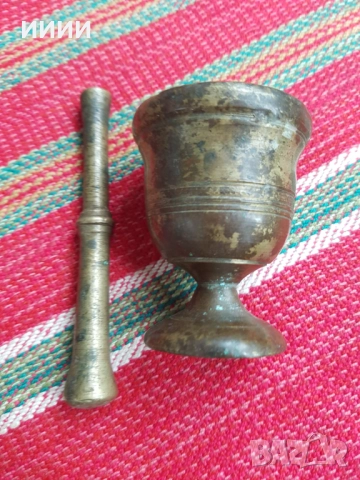 Аптекарско бронзово хаванче, снимка 2 - Антикварни и старинни предмети - 52319499