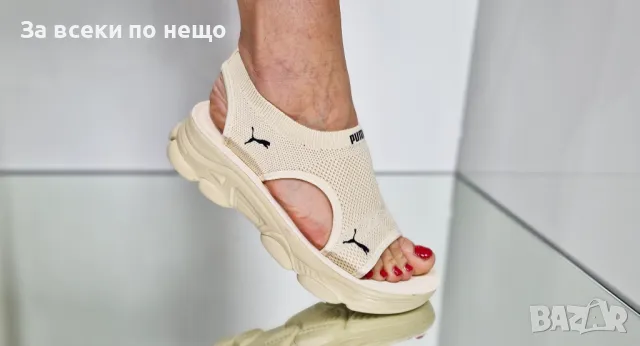 Puma Дамски Бежови Сандали С Метален Акцент Пума Код P602, снимка 8 - Сандали - 50427822