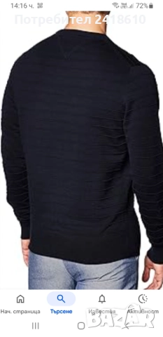 Tommy Hilfiger Cotton / Knit Mens Size M НОВО! ОРИГИНАЛ! Мъжки Памучен Пуловер!, снимка 10 - Пуловери - 52592702