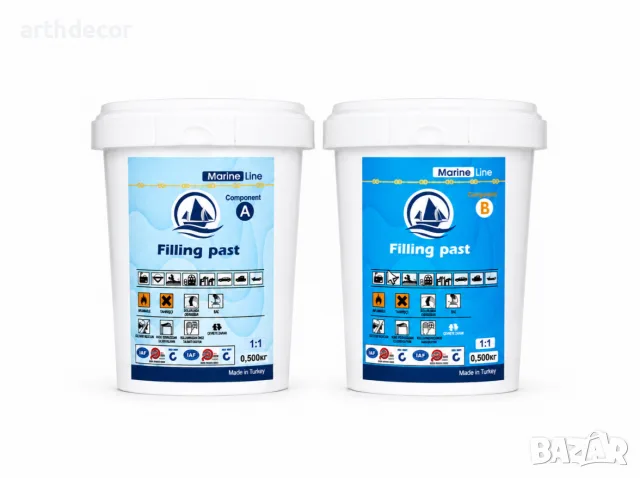Двукомпонентна епоксидна шпакловка-FILING PASTE-1кг