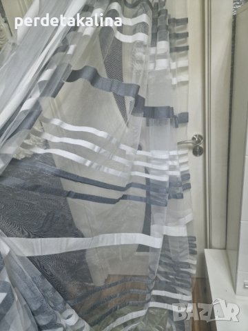 Тънки пердета хоризонтални райета, снимка 10 - Пердета и завеси - 33502284