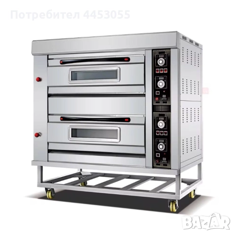 Трифазна професионална пекарна с 2 нива за тави 40x60 см – 13.2kW
