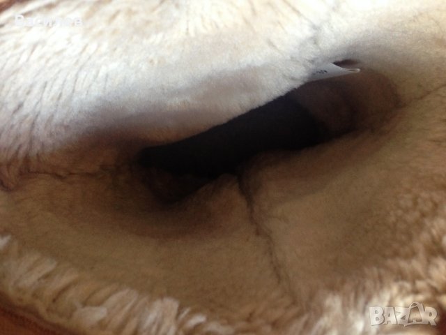 Farasion дамски зимни ботуши 39 естествена кожа цвят Camel стил UGG, снимка 4 - Дамски ботуши - 35474917