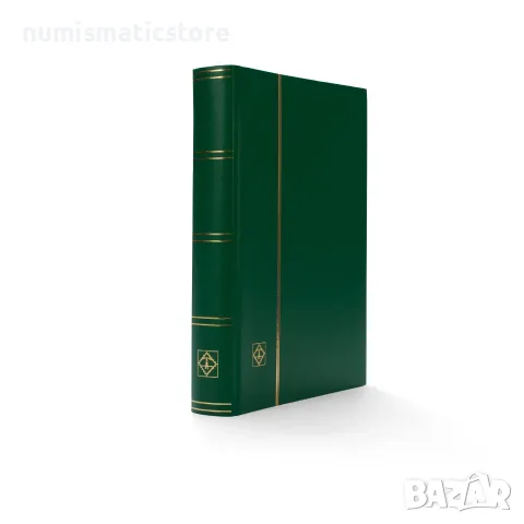 Leuchtturm - албум за марки Basic 32 черни листа А4 , зелен