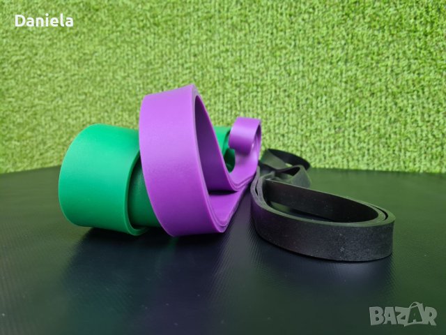 ЛАСТИЦИ ЗА ФИТНЕС TRAINING 21, 32 и 45 мм черен, лилав, зален, снимка 7 - Фитнес уреди - 44309886