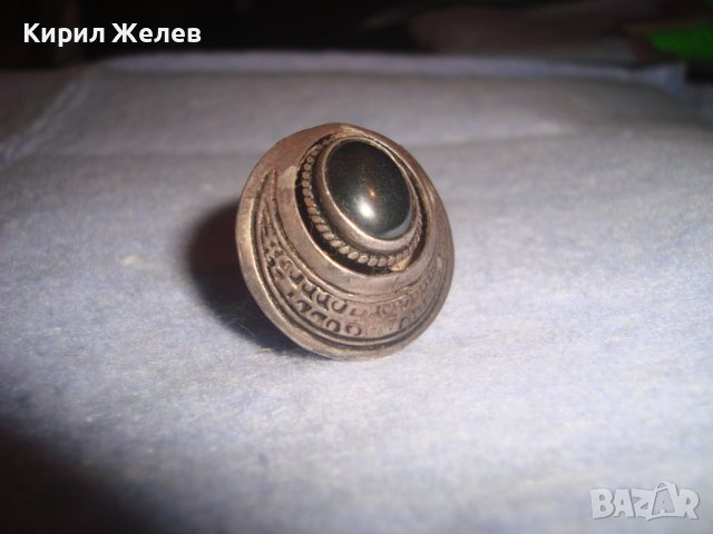 СТАРА СРЕБЪРНА ОРНАМЕНТИРАНА МАРКОВА КЛИПС АРТ ОБЕЦА СРЕБРО 925 с ЮВЕЛИРНО ПОЛИРАН ЧЕРЕН ОНИКС 27303, снимка 11 - Обеци - 36817833