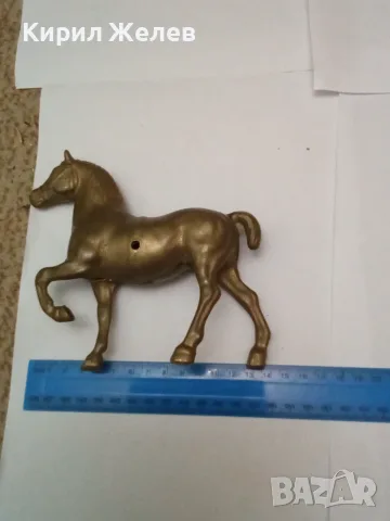 Старинна бронзова фигурка на 🐎 кон 50652, снимка 4 - Колекции - 56525065