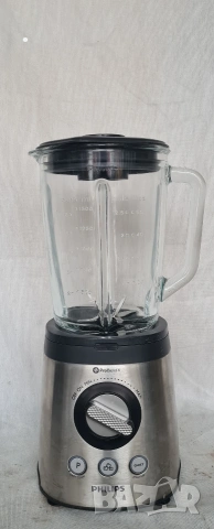 Мощен блендер Philips ProBlend 6 (900W) със стъклена кана – отлична работа