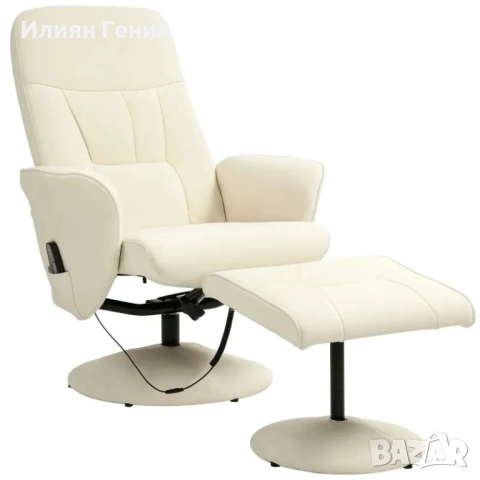 Масажен стол HOMCOM с табуретка, 