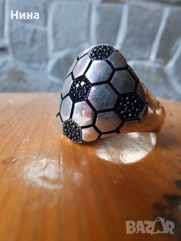 Мъжки сребърен пръстен