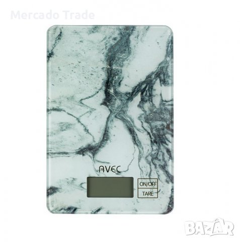 Електронна везна Mercado Trade, LCD, Бял