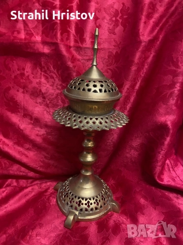 Кандило евреиско старо, снимка 4 - Антикварни и старинни предмети - 52858146