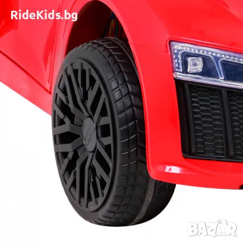 Audi R8 12V – Детска акумулаторна кола, Червена, EVA гуми, снимка 12 - Детски велосипеди, триколки и коли - 50419290