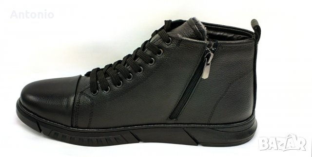 Мъжка бота 1277 в черно, снимка 2 - Мъжки боти - 39490362
