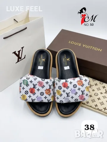 Louis Vuitton ⚜️ Gucci ⚜️Дамски Чехли , снимка 6 - Чехли - 55709814
