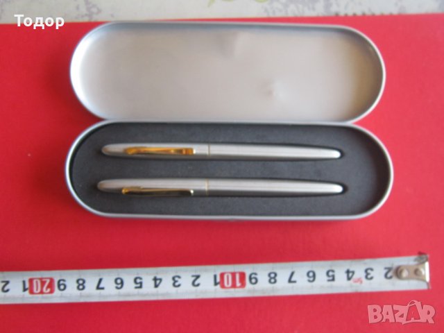 Комплект немска писалка и химикал химикалка в кутия , снимка 2 - Колекции - 29765745