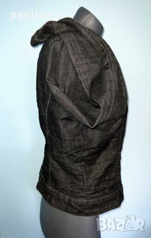 Еластично дънково яке с дантела "Vero Moda"® / голям размер, снимка 4 - Якета - 29589828