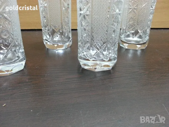 кристални чаши за безалкохолно Зорница лукс , снимка 5 - Антикварни и старинни предмети - 49611959