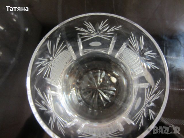 КРИСТАЛНИ ЧАШИ ЗА УИСКИ  ПО 12 БРОЯ КОМПЛЕКТ  ;КРИСТАЛНА СФЕРА -БОХЕМИЯ и др       