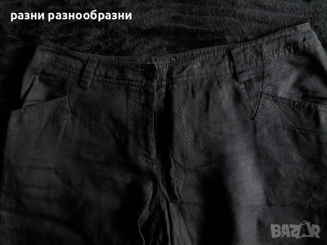 Дамски ленен панталон_голям размер #5, снимка 3 - Панталони - 51959373