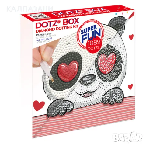 Diamond Dotz Диамантен гоблен Panda Love 1089 диаманта DBX064 , снимка 2 - Игри и пъзели - 48993711