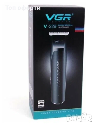 Тример за Подстригване VGR V-229 – Безжичен, С Неръждаеми Остриета и USB Зареждане, снимка 5 - Друга електроника - 52671371