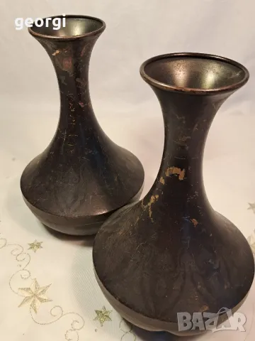 холандски бронзови вази Metawa  23/3, снимка 8 - Вази - 49348204