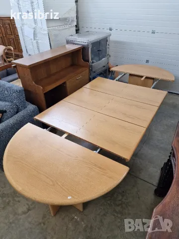 Масивна Разтегателна Трапезна Маса-320см-внос от Германия!, снимка 7 - Маси - 50186175