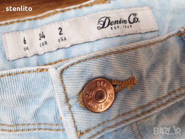 Дамски къси дънки Denim Co. размер 34, снимка 5 - Дънки - 29678056