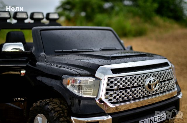 Акумулаторен джип TOYOTA Tundra 12V, лицензиран, с меки гуми, кожена седалка, снимка 4 - Детски велосипеди, триколки и коли - 37661766