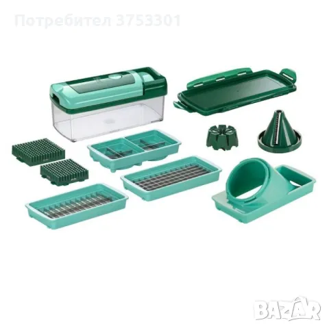 Оригинално Немско Мултифункционално кухненско ренде Nicer Dicer 12 в 1, снимка 1
