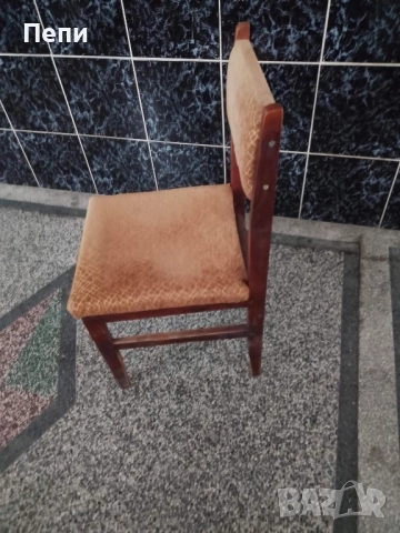 Дървени столове с тапицерия, снимка 4 - Столове - 52425994