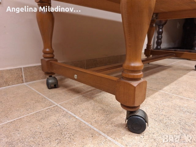 Маса за всекидневна с колелца , снимка 8 - Маси - 52818614