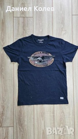 Мъжка тъмносиня тениска Jack & Jones, снимка 1