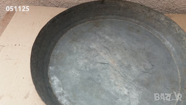 масивна бакърена кована тава - възрожденска , снимка 6 - Антикварни и старинни предмети - 40518845