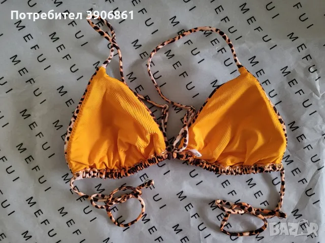 Италиански бански от две части тип триъгълник - тигров десен, снимка 8 - Бански костюми - 49461490