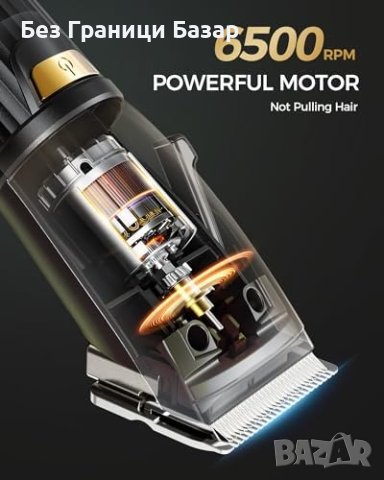 Нов GLAKER Професионален Комплект Машинка за Коса + Триър - 15 Гребена, снимка 3 - Машинки за подстригване - 44394428