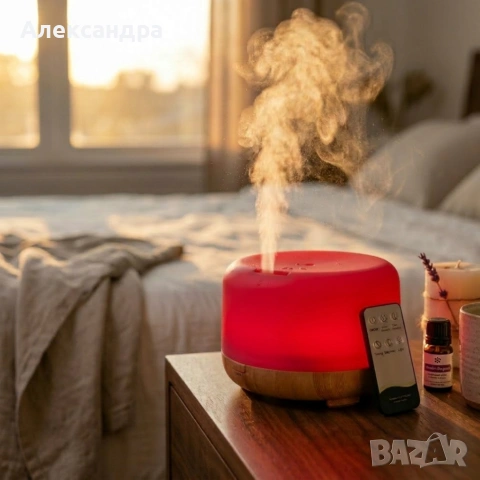 Арома дифузер - овлажнител за въздух с дистанционно управление, снимка 9 - Други стоки за дома - 53880020