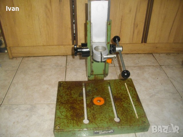 6кг-Голяма Стойка За Бормашина-Работен Ход85мм-ф43мм-С Тресчотка-Прецизна-Немска Профи-WOLFCRAFT 540, снимка 16 - Други инструменти - 40462363