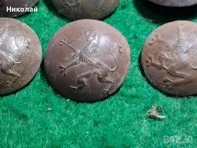 Стари Военни Бронзови Копчета Царство България ПСВ, снимка 9 - Антикварни и старинни предмети - 53946369