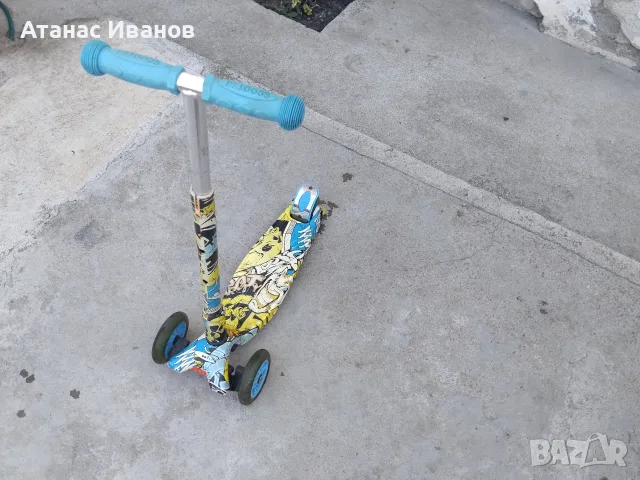 Детска тротинетка трикола ScooTer , Светещи LED колела, снимка 2 - Детски велосипеди, триколки и коли - 55772050