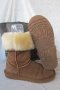 UGG®  аналог, топли зимни ботуши -100% естествена кожа - велур, N- 37 - 38, бежави, снимка 9