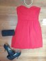 Официална дамска рокля в червено, снимка 1 - Рокли - 29710296