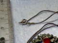 СТАР СКЪПОЦЕНЕН ПОСРЕБРЕН МЕДЕН МЕДАЛЬОН с НАТУРАЛЕН ГРАНАТ и СРЕБЪРНО КОЛИЕ СРЕБРО 925 ITALY 49773, снимка 5