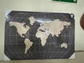 3D рисуване на карта на света тон - Размери: 46 x 68 см (В x Ш), снимка 1