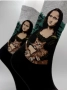 Арт Чорапи Мона Лиза Котка, снимка 2