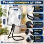 Лупа за врат 5x с 50 LED, димер и USB Type-C, снимка 4
