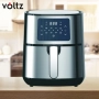 Фритюрник AirFryer Voltz, 1400W, 5.5 литра, Горещ въздух, Таймер, до 200°C, Сив, 2 ГОДИНИ ГАРАНЦИЯ, снимка 5