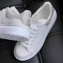 Маратонки Alexander McQueen – Бял лукс с кристален блясък!, снимка 4